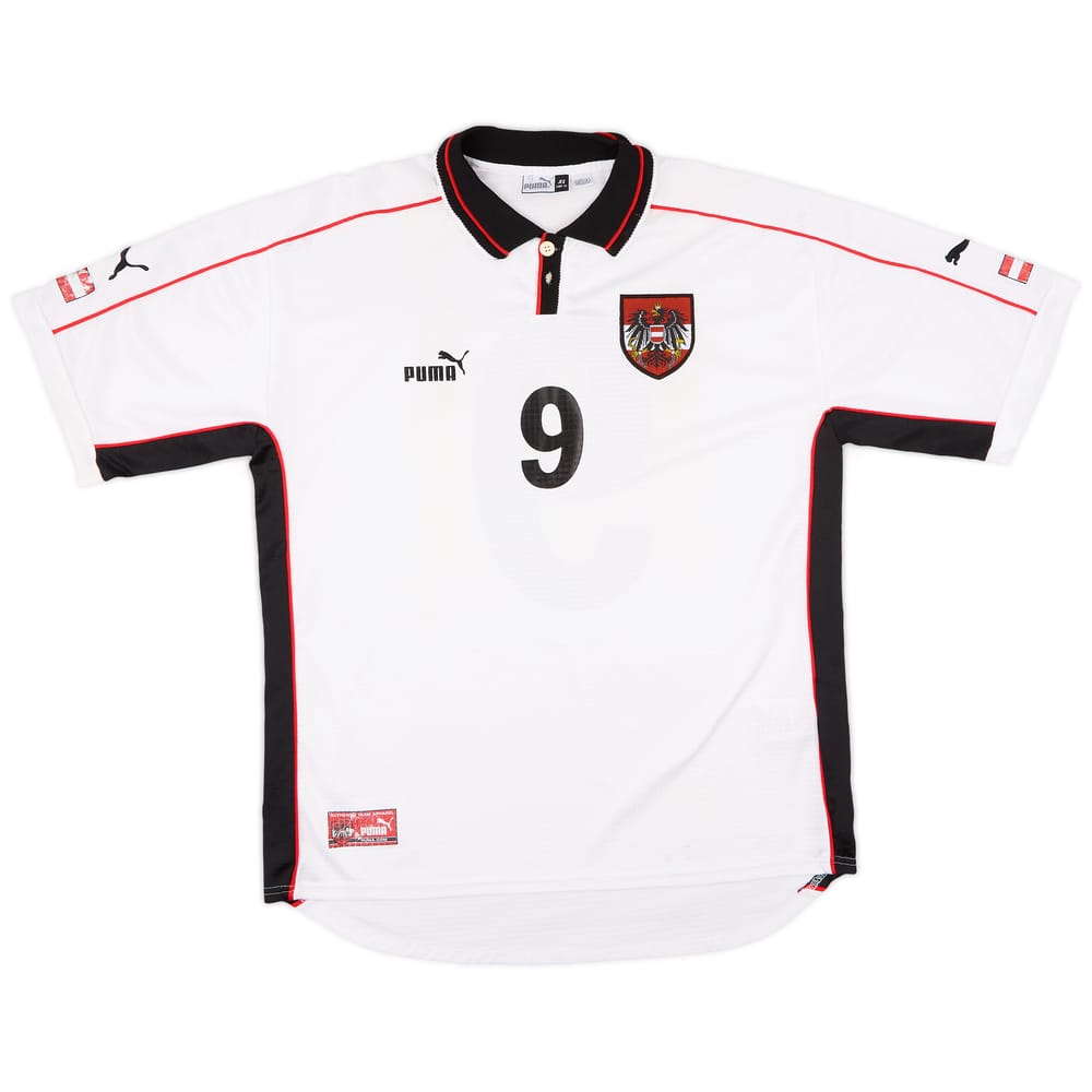 1998 Austria Home Shirt #9 - 7/10 - (XL)