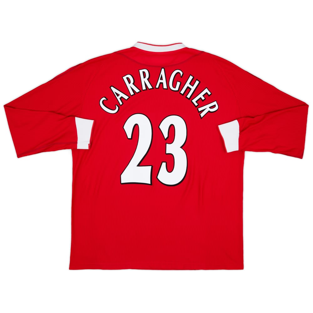 2002-04 Liverpool Home L/S Shirt Carragher #23 - 6/10 - (XL)