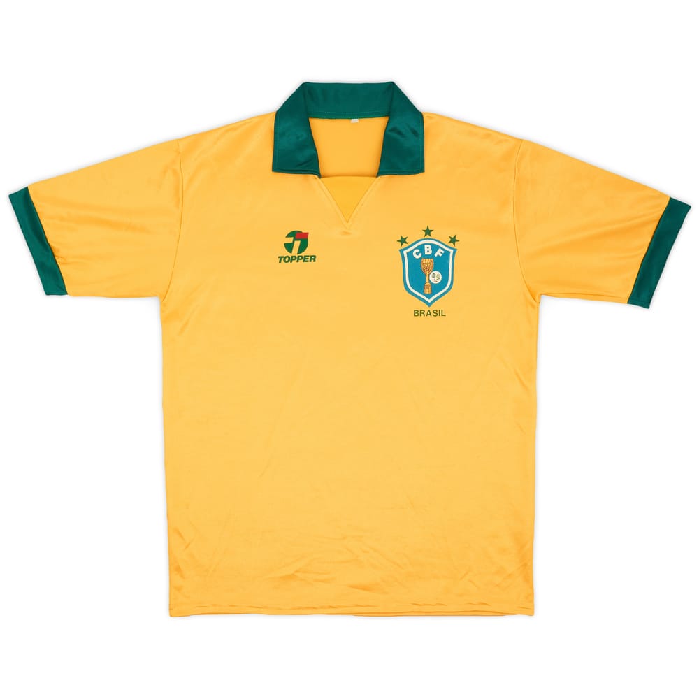 1985-88 Brazil Home Shirt - 8/10 - (L)