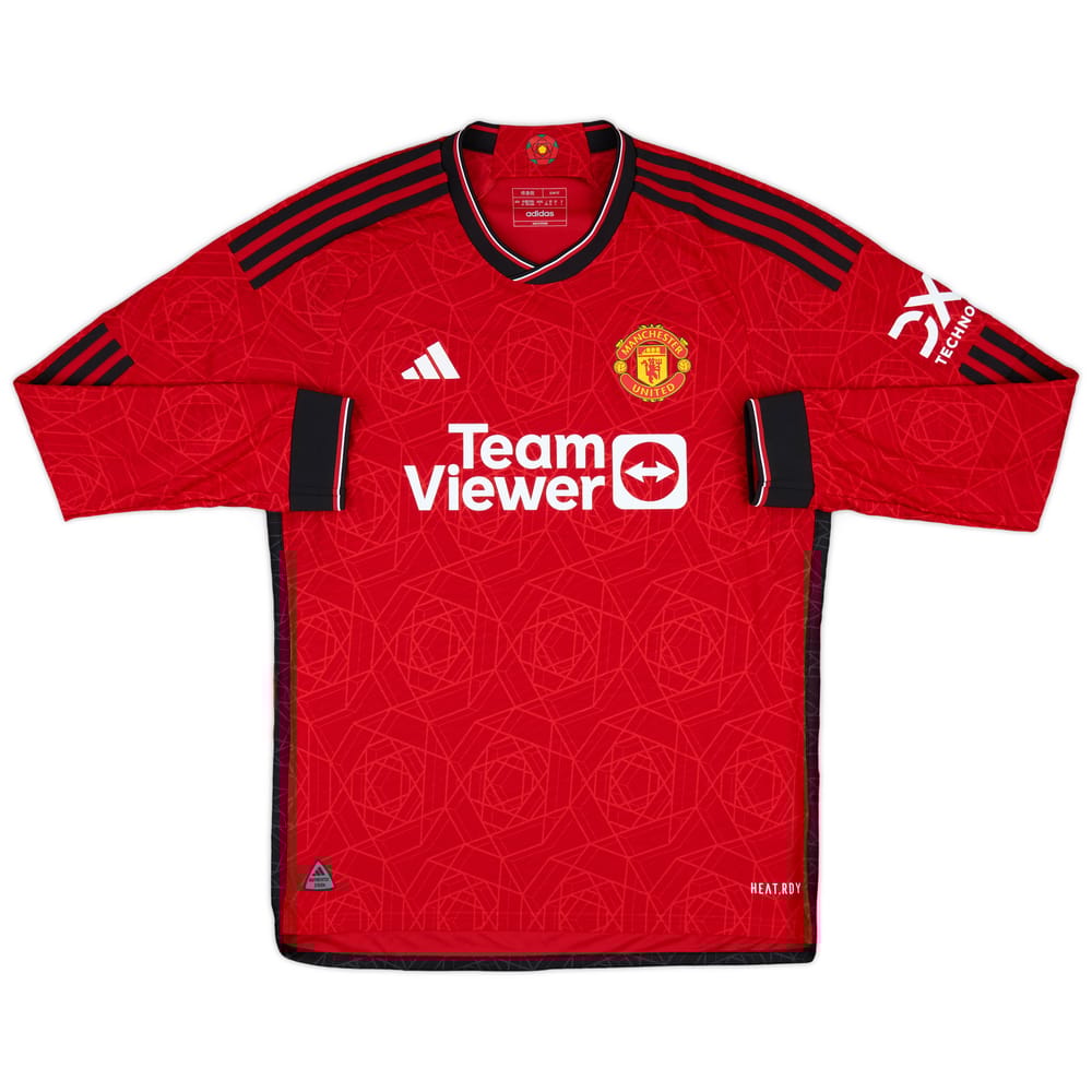 2023-24 Manchester United Authentic Home L/S Shirt