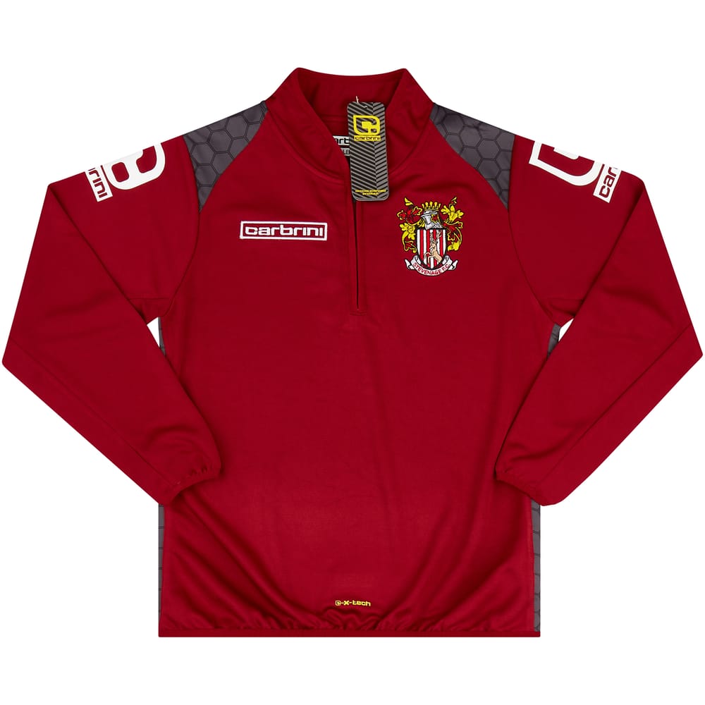 2015-16 Stevenage Carbrini 1/4 Zip Training Top KIDS