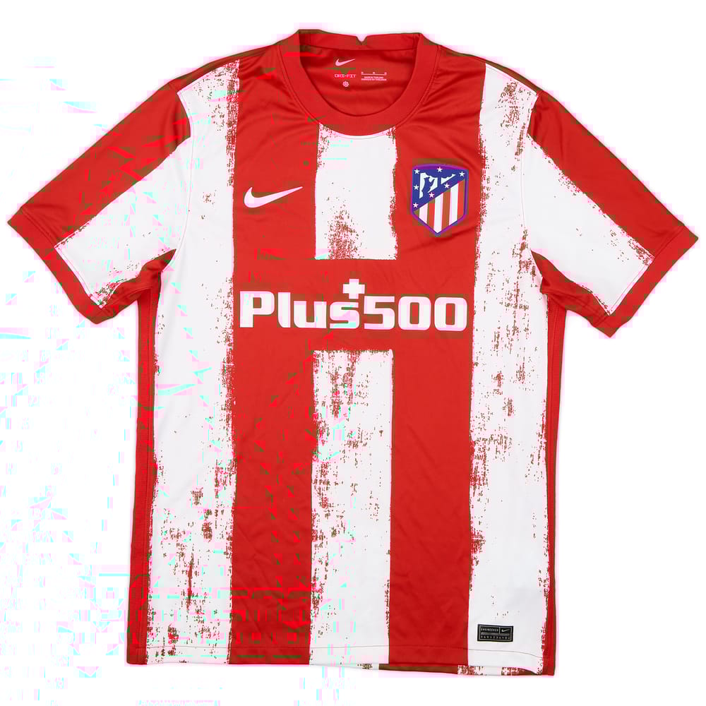 2021-22 Atletico Madrid Home Shirt - 9/10 - (M)
