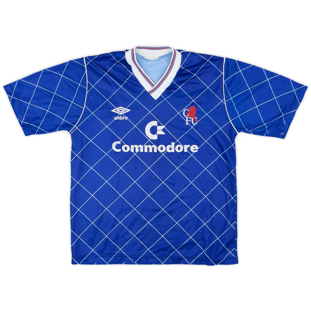 1987-89 Chelsea Home Shirt - 9/10 - (Y)