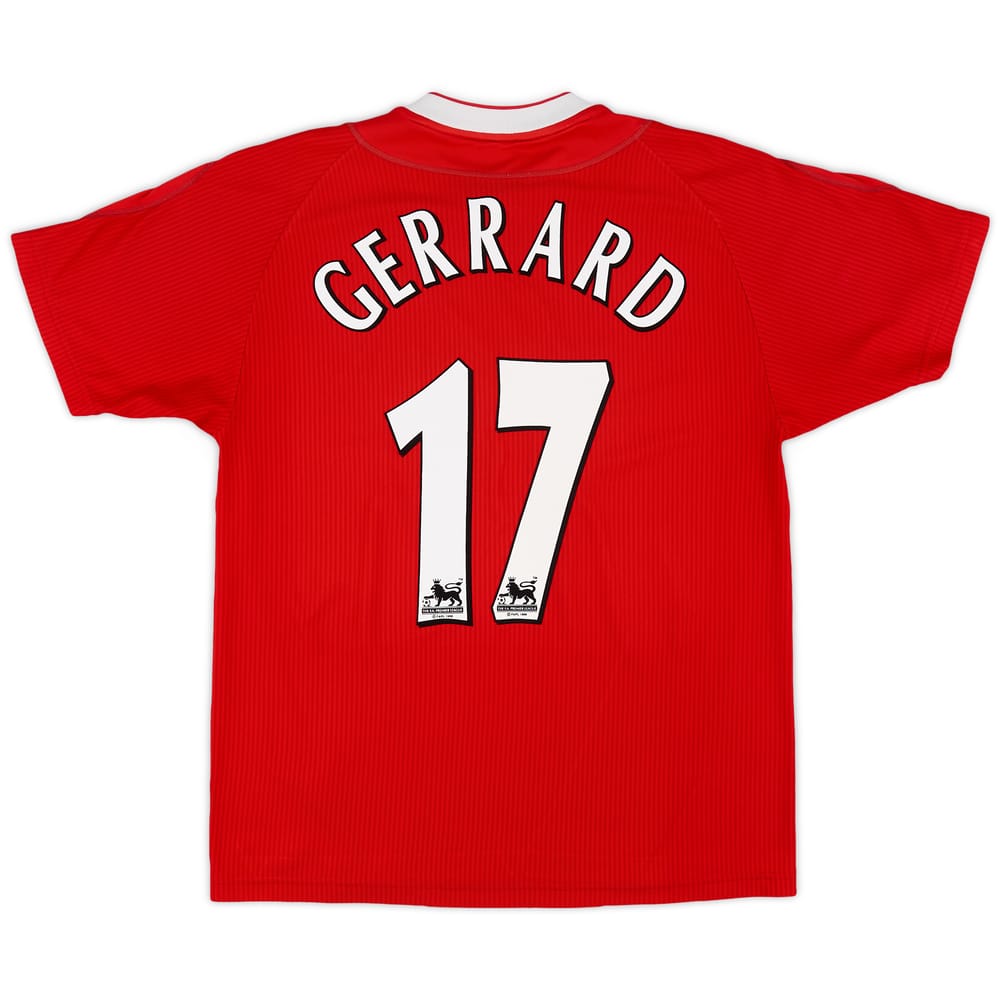 2002-04 Liverpool Home Shirt Gerrard #17 - 7/10 - (M)