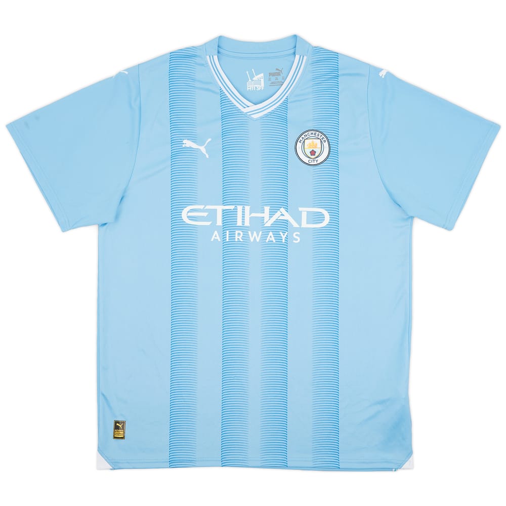 2023-24 Manchester City Authentic Home Shirt - 6/10 - (4XL)