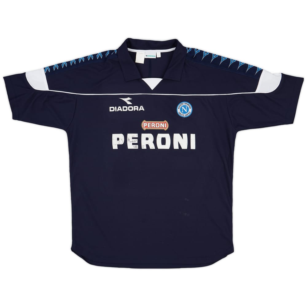 2000-01 Napoli Diadora Training Shirt - 5/10 - (XL)