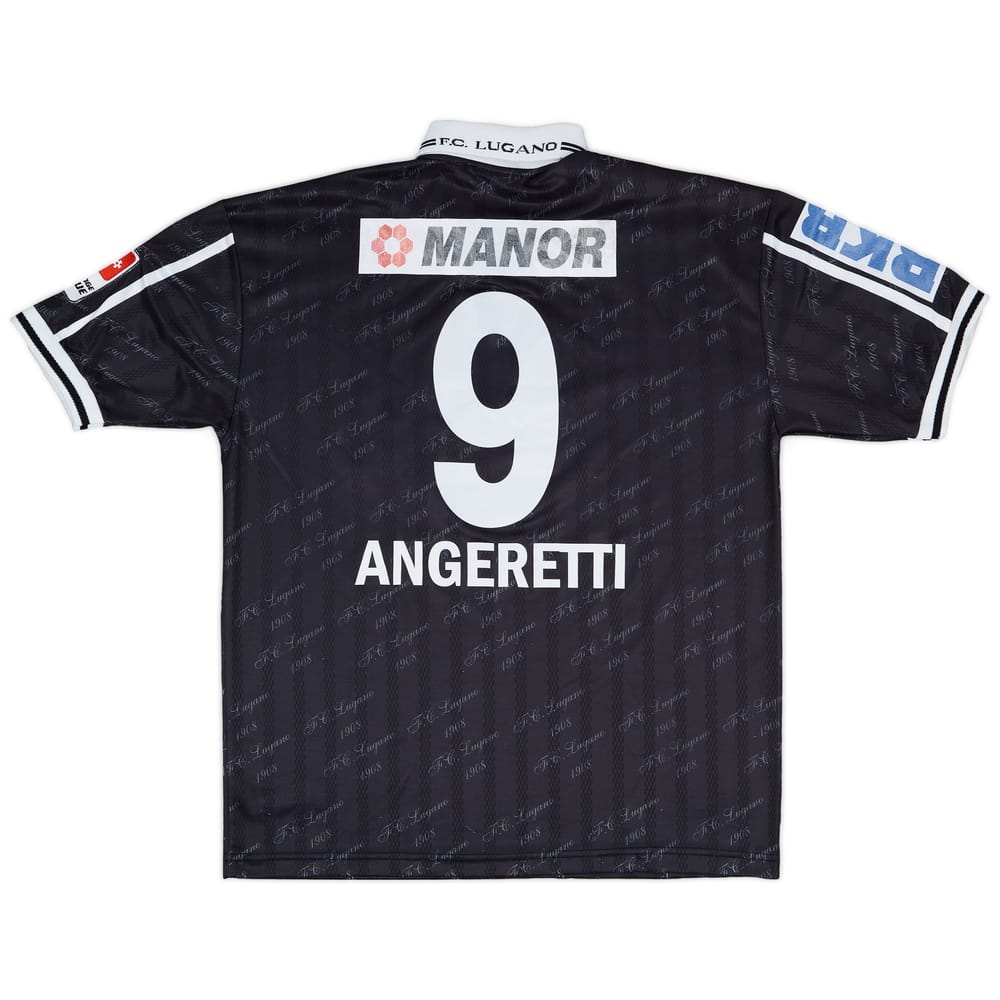 2004-05 AC Lugano Match Issue Away Shirt Angeretti #9