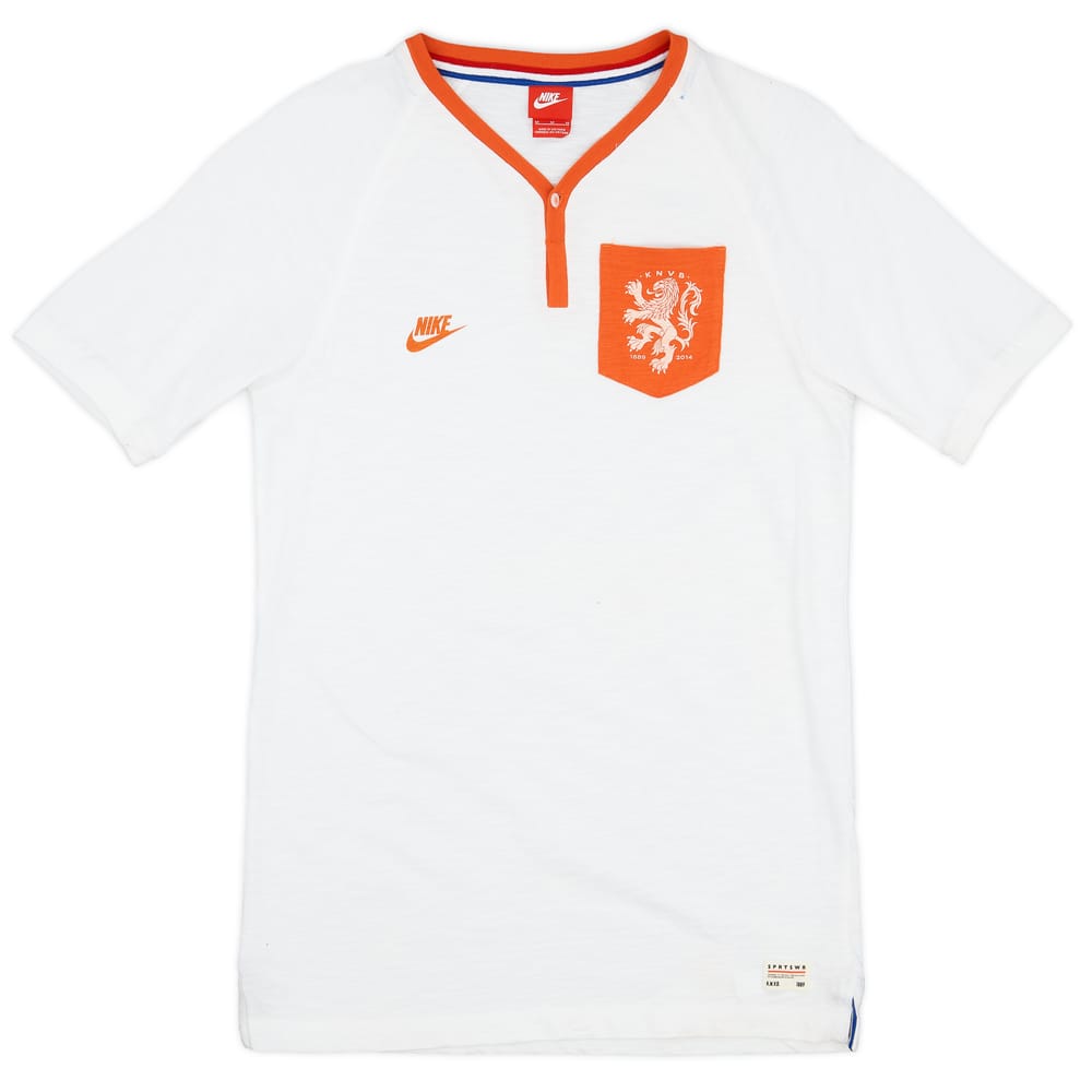 2014-15 Netherlands Retro Nike Polo Shirt - 9/10 - (M)
