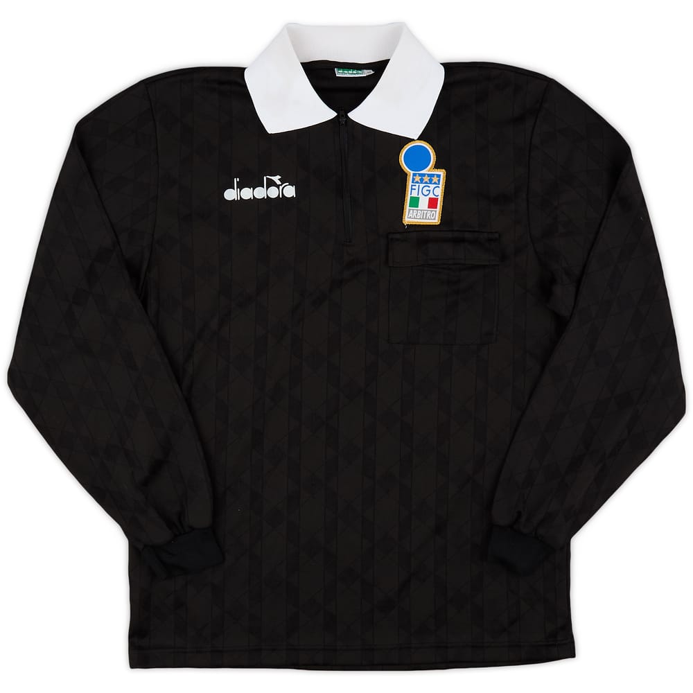 1990s Italy FIGC Diadora Referee L/S Shirt - 7/10 - (M)