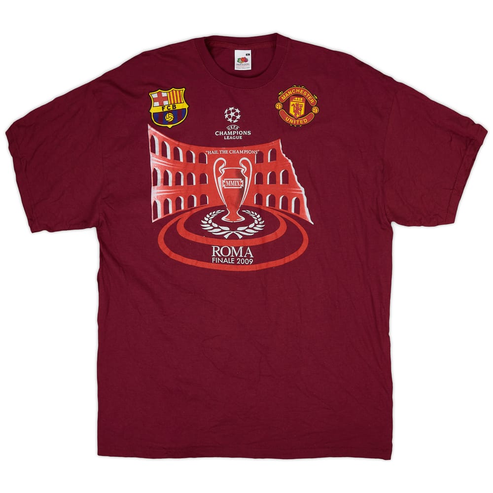 2009-10 Barcelona Graphic Tee - 8/10 - (XL)