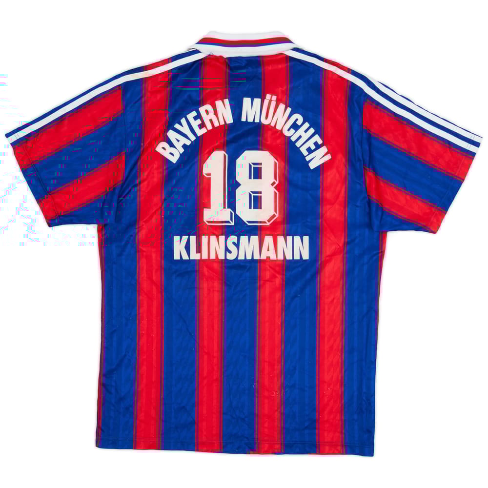 1995-97 Bayern Munich Home Shirt Klinsmann #18 - 7/10 - (XL.Boys)
