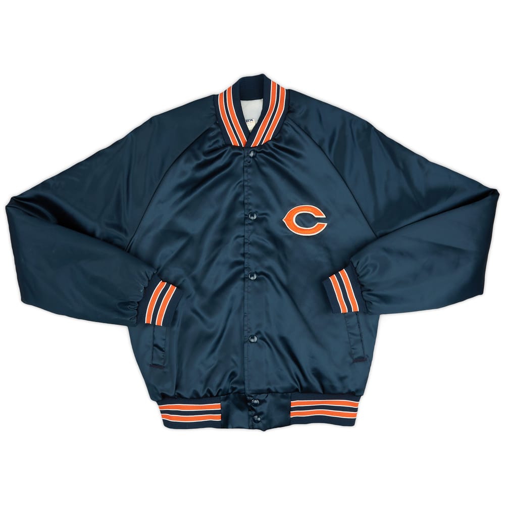 1990s Chicago Bears Chalk Line Satin Varsity Jacket S
