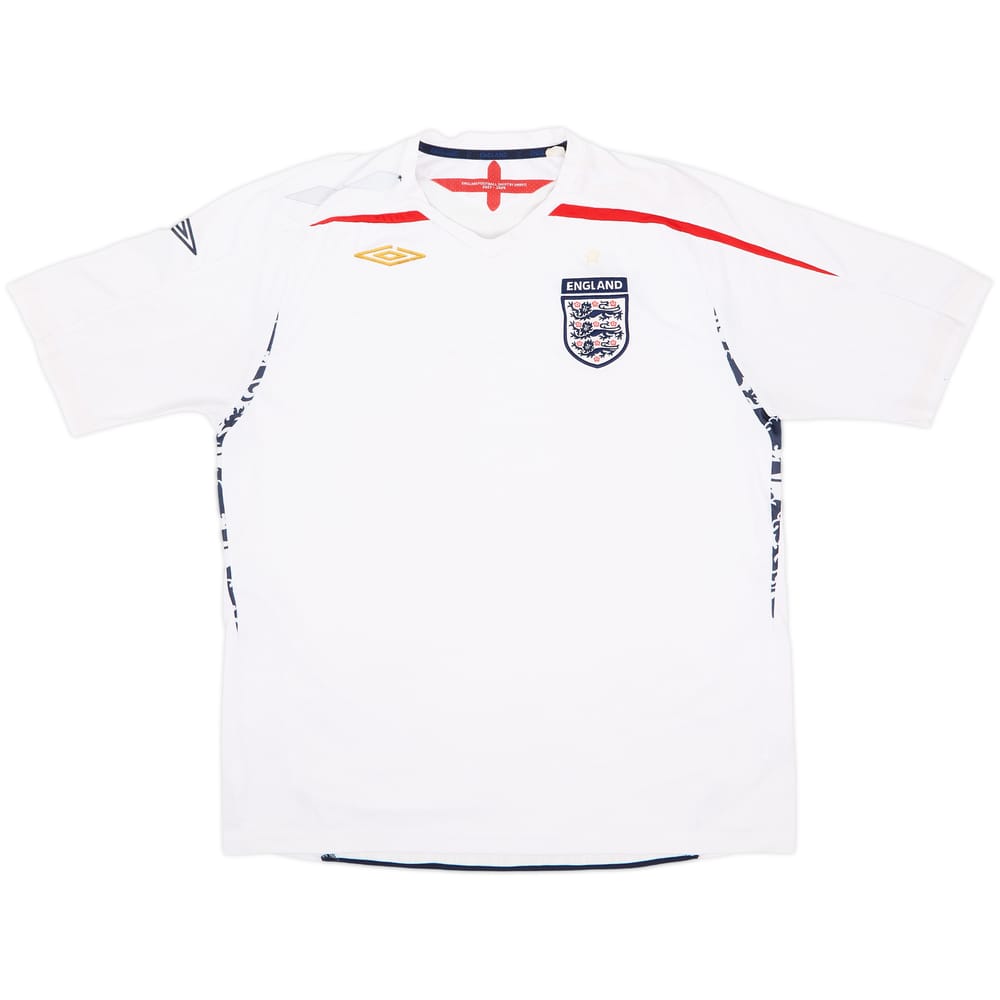 2007-09 Inglaterra Local Camiseta - 5/10 - (XXL)