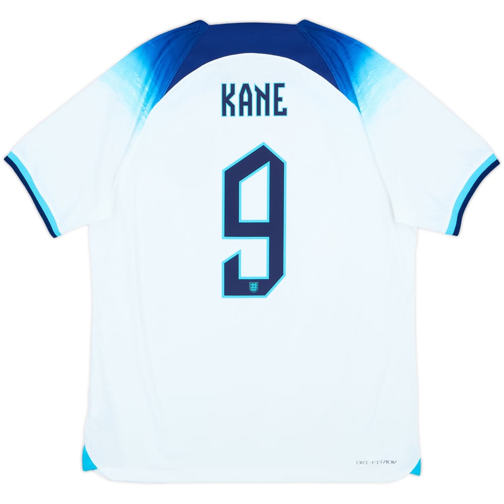 Camiseta auténtica de local de Inglaterra 2022-23 Kane #9 - 8/10 - (L)