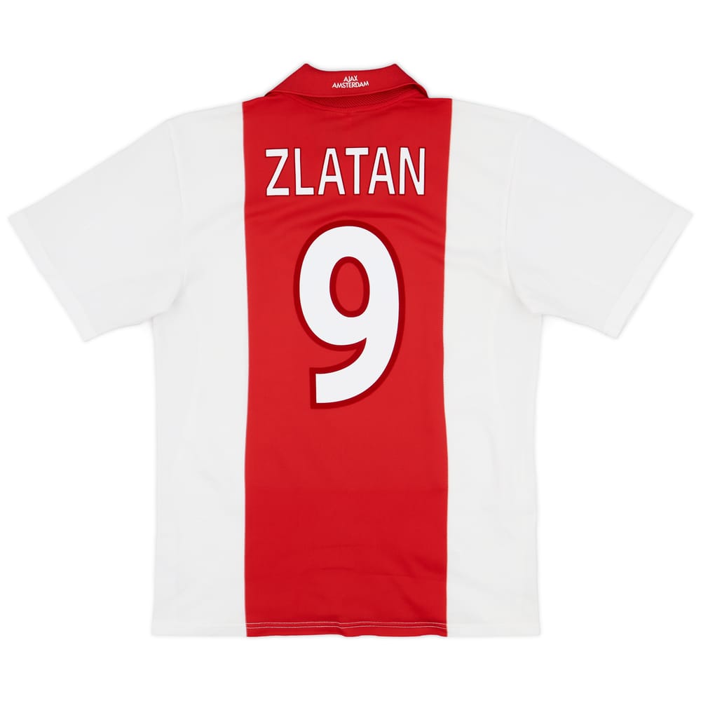 2001-02 Ajax Home Shirt Zlatan #9 - 7/10 - (M)