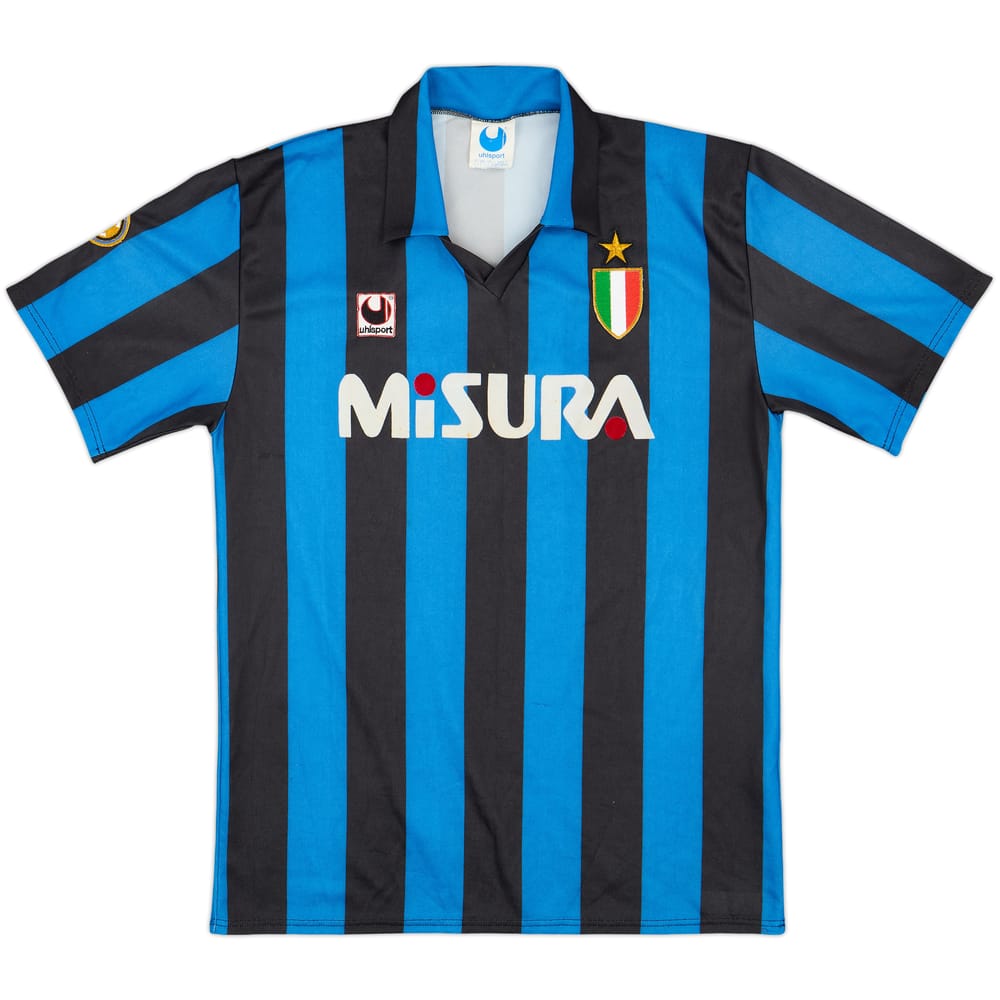 1989-90 Inter Milan Home Shirt #9 - 6/10 - (L)