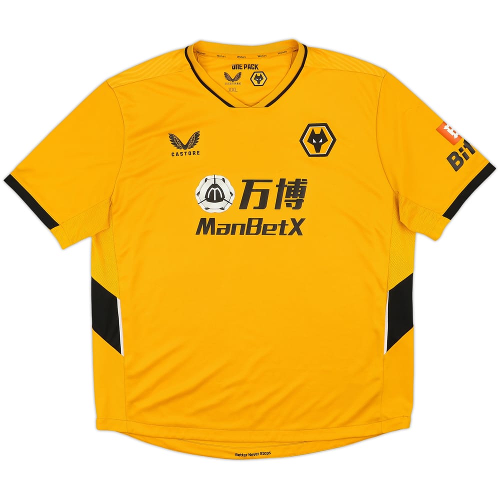 2021-22 Wolves Home Shirt - 8/10 - (XXL)