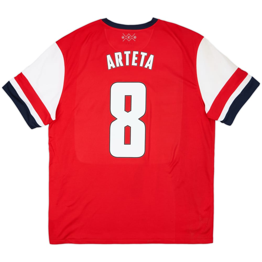 2012-14 Arsenal Home Shirt Arteta #8 (XXL)