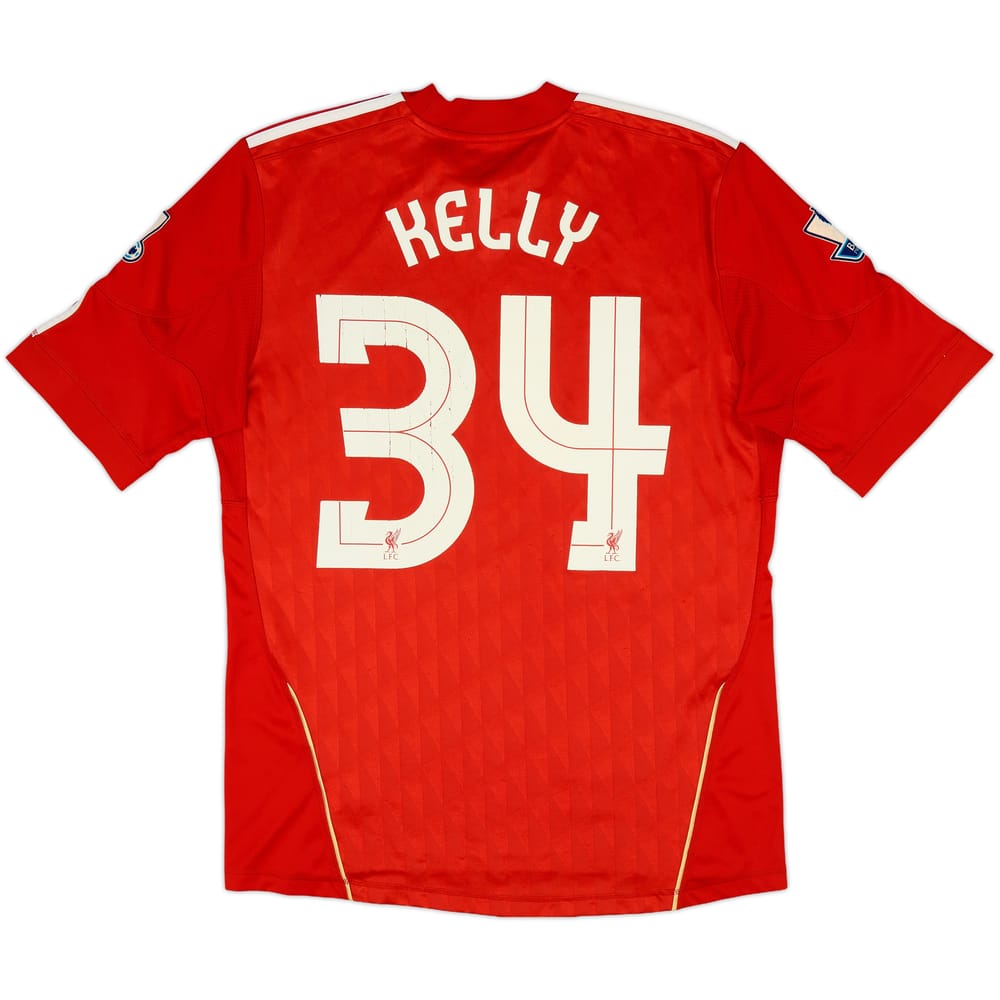 2010-12 Liverpool Home Shirt Kelly #34 - 5/10 - (M)