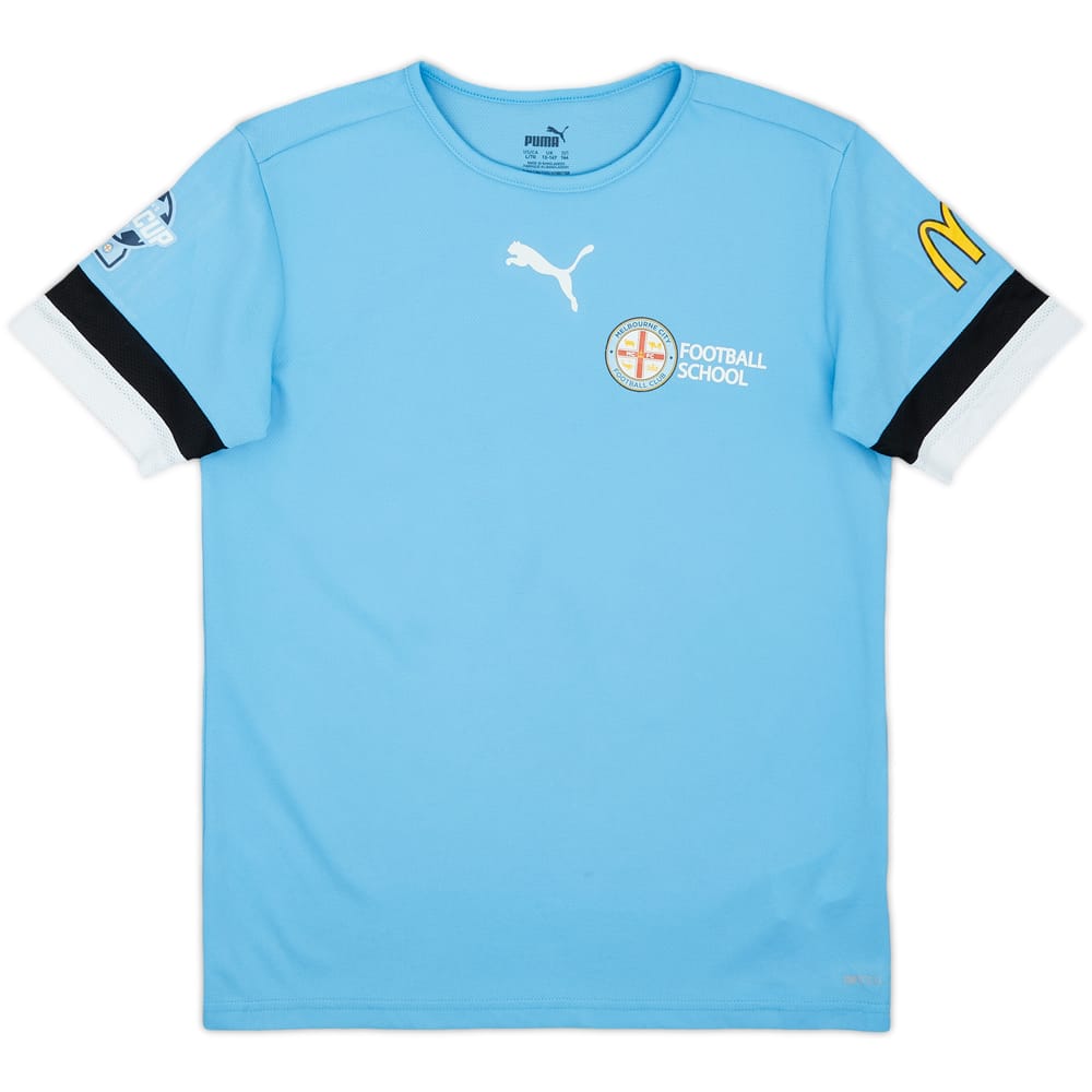 2021-22 Melbourne City Puma Football School Training Shirt #30 - 7/10 - (L.Boys)