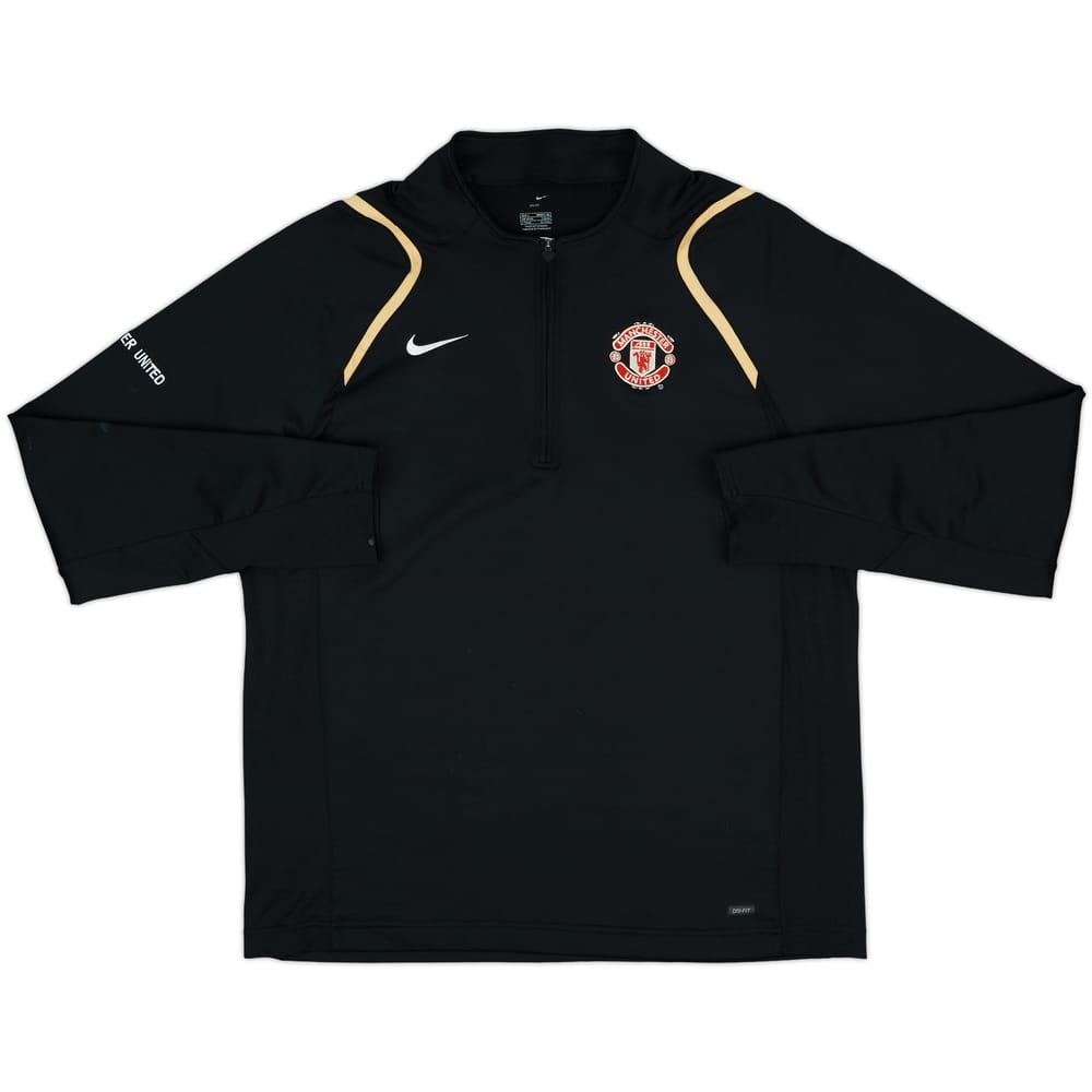 2006-07 Manchester United Nike 1/4 Zip Drill Top - 8/10 - (L)