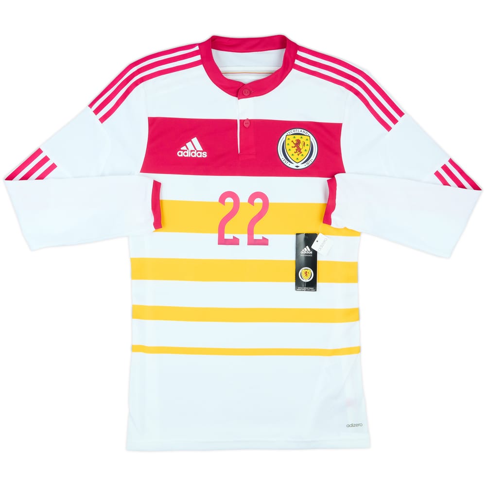 2014-15 Scotland Player Issue Away L/S Shirt #22 (M)