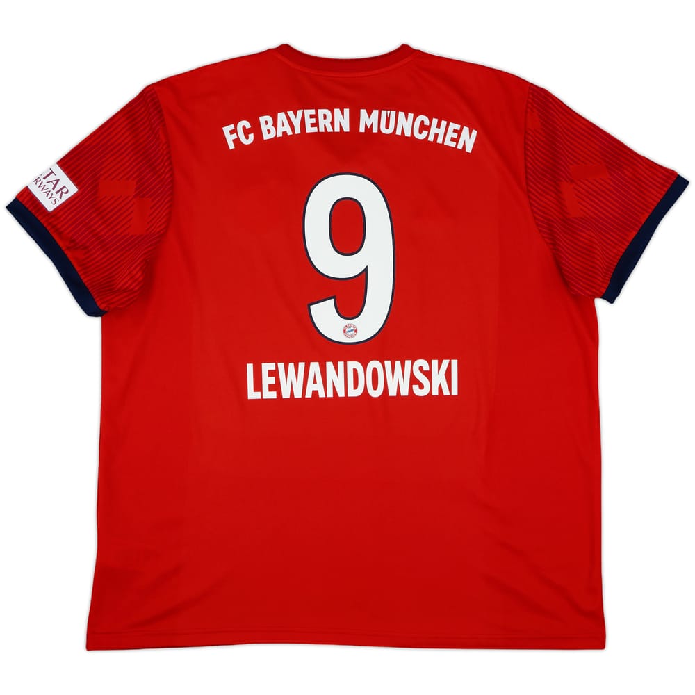 2018-19 Bayern Munich Home Shirt Lewandowski #9 - 9/10 - (XXL)