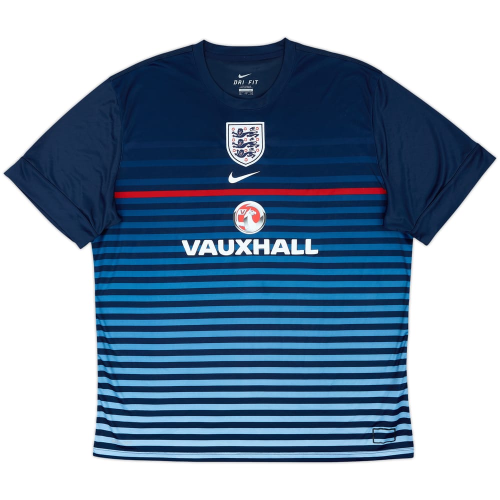 2013-14 England Nike Pre-Match Training Shirt - 8/10 - (XXL)