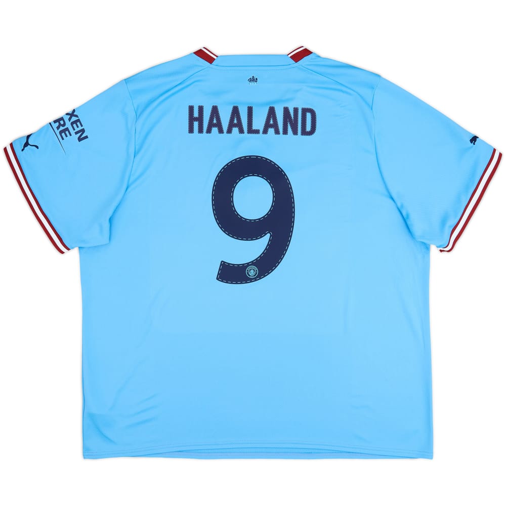 2022-23 Manchester City Home Shirt Haaland #9 - 8/10 - (3XL)