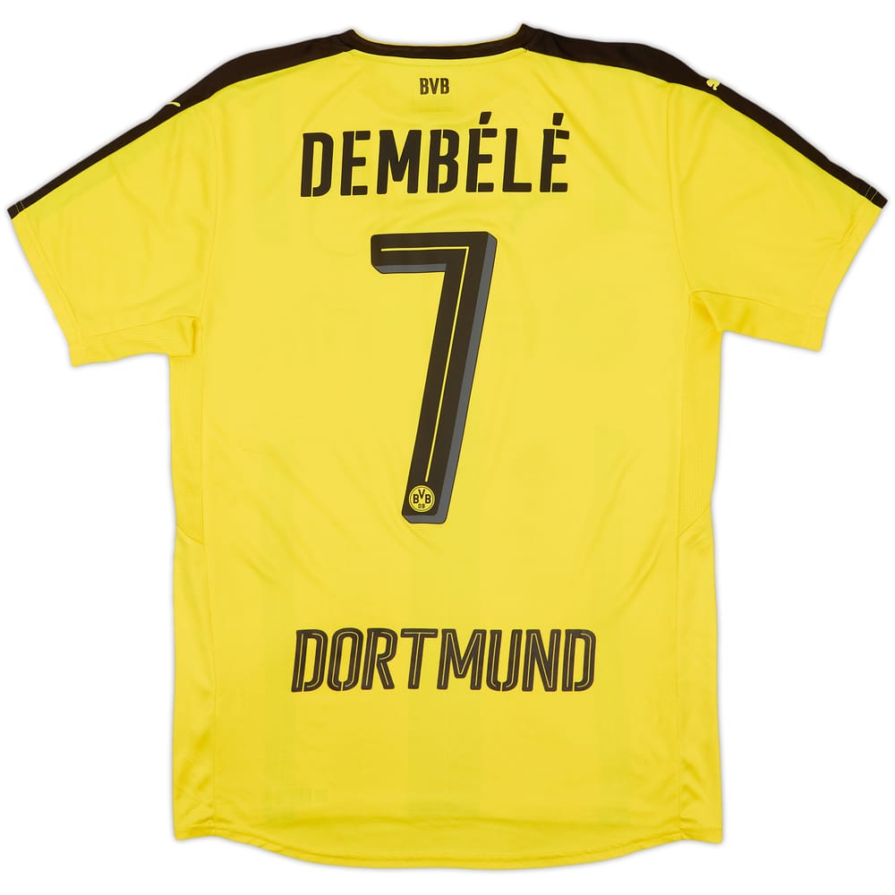 2016-17 Borussia Dortmund Home Shirt Dembele #7 - 7/10 - (M)