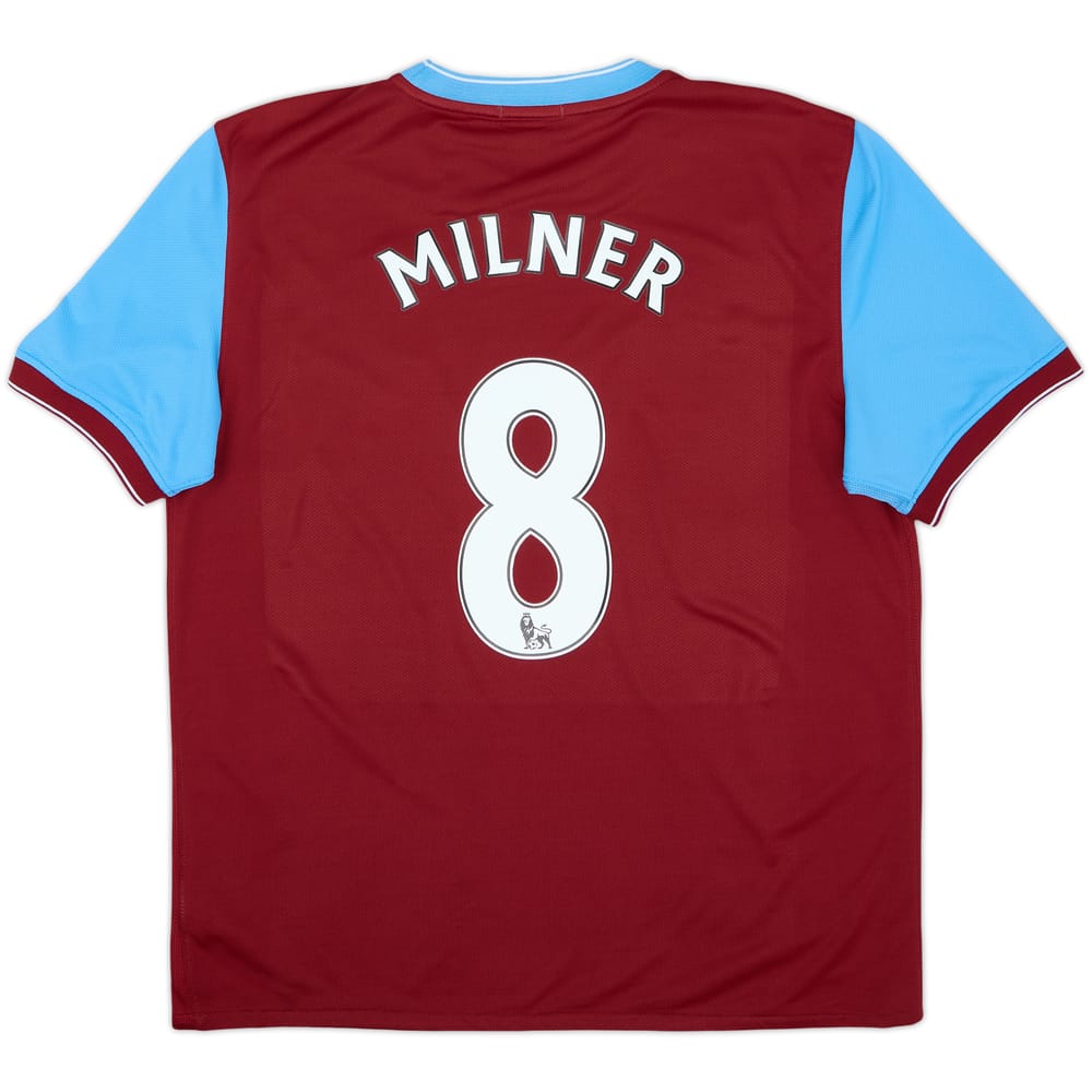 2009-10 Aston Villa Home Shirt Milner #8 - 6/10 - (L)