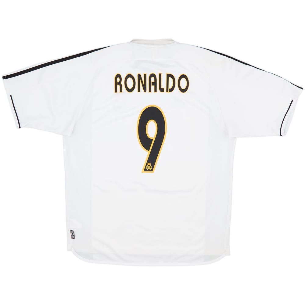 2003-04 Real Madrid Home Shirt Ronaldo #9 - 5/10 - (L)