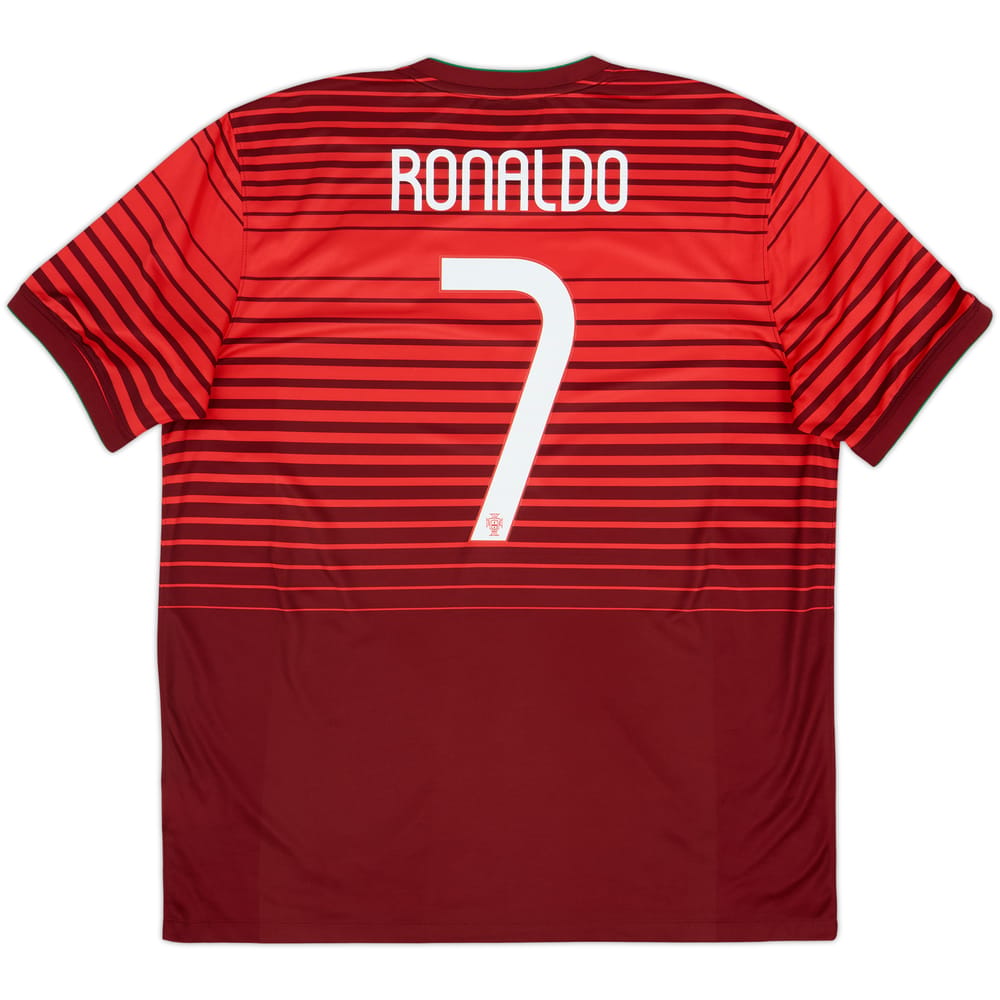 2014-15 Portugal Home Shirt Ronaldo #7 - 9/10 - (XL)
