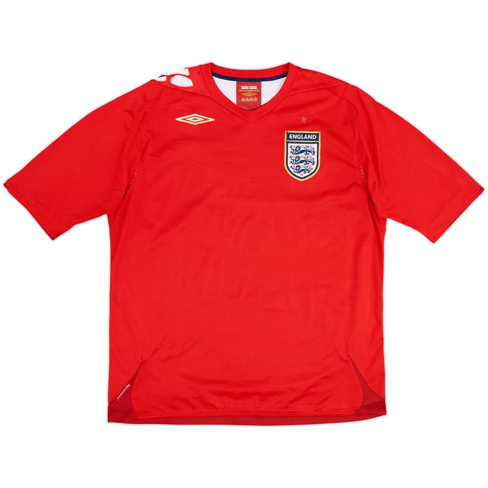 2006-08 Inglaterra Camiseta Visitante - 5/10 - (XL)