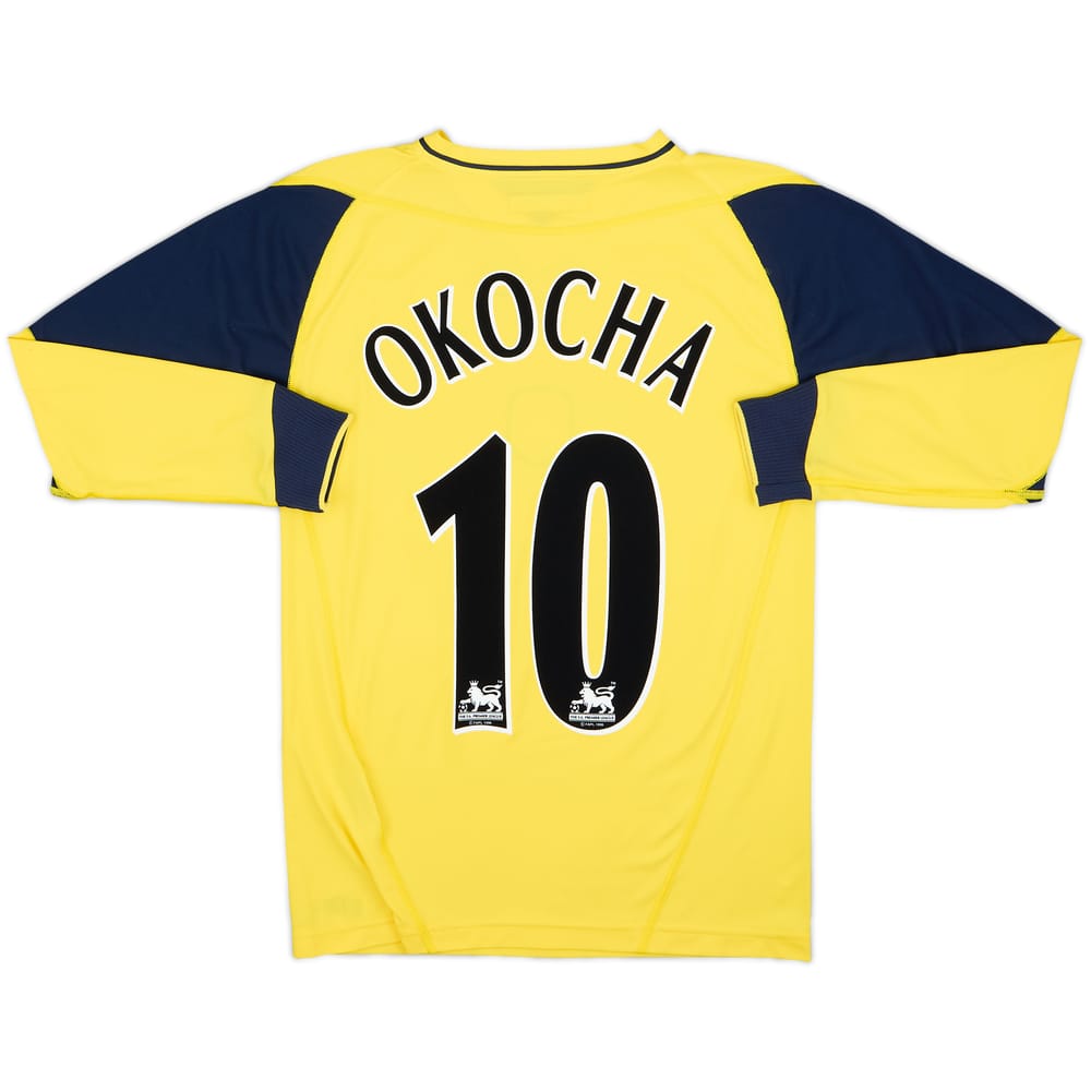2002-03 Bolton Away L/S Shirt Okocha #10 - 8/10 - (15-16 Years)