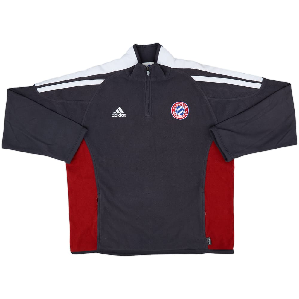 2001-02 Bayern Munich adidas 1/4 Zip Fleece Training Top - 7/10 - (XL)
