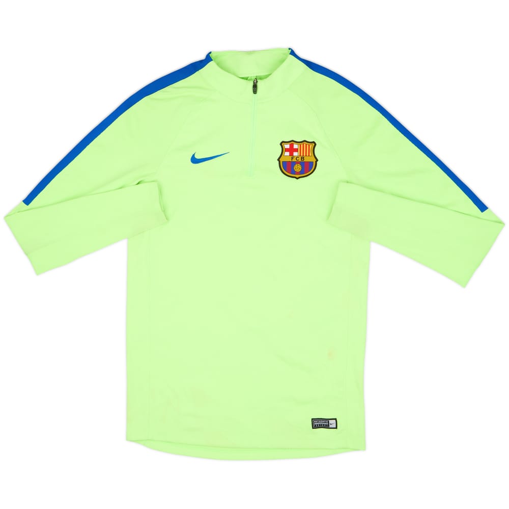 2017-18 Barcelona Nike 1/4 Zip Drill Top - 6/10 - (S)