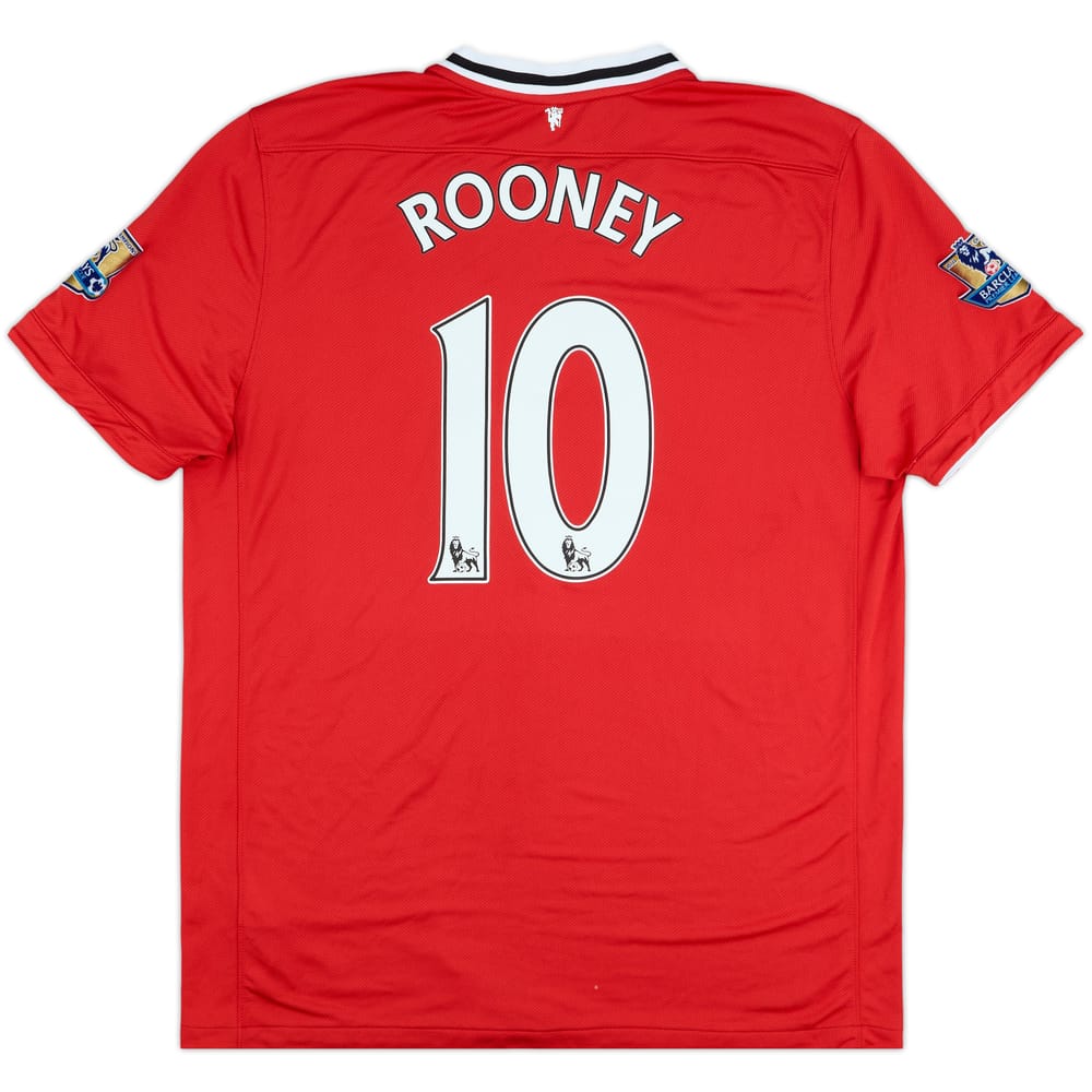 2011-12 Manchester United Home Shirt Rooney #10 - 6/10 - (XL)