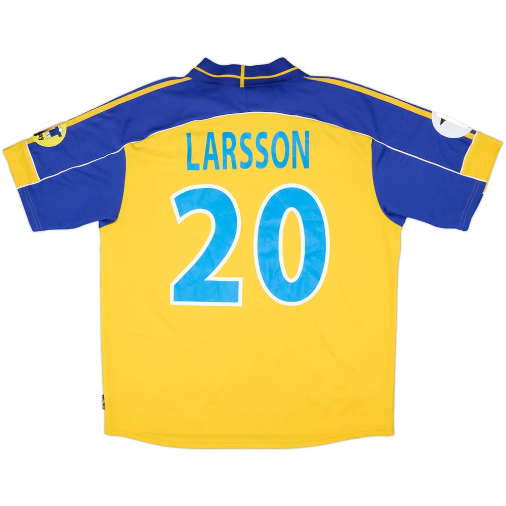2000-02 Sweden Home Shirt Larsson #20 - 7/10 - (XL)