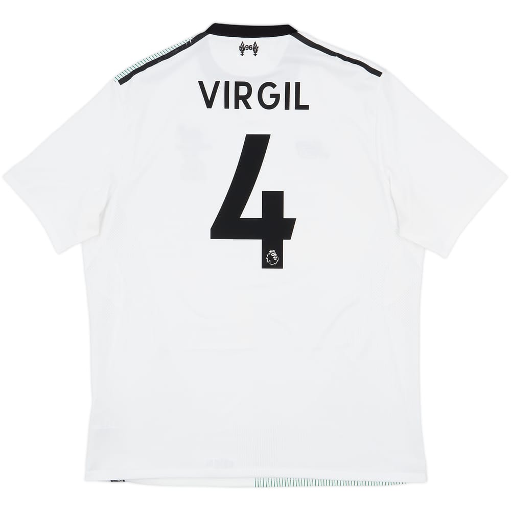 2017-18 Liverpool Away Shirt Virgil #4 - 7/10 - (XL)
