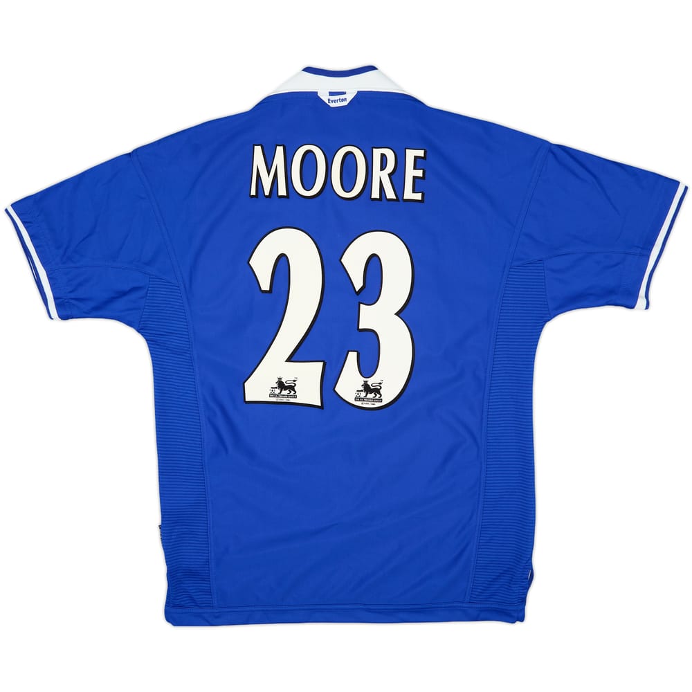 1999-00 Everton Home Shirt Moore #23 - 9/10 - (L)