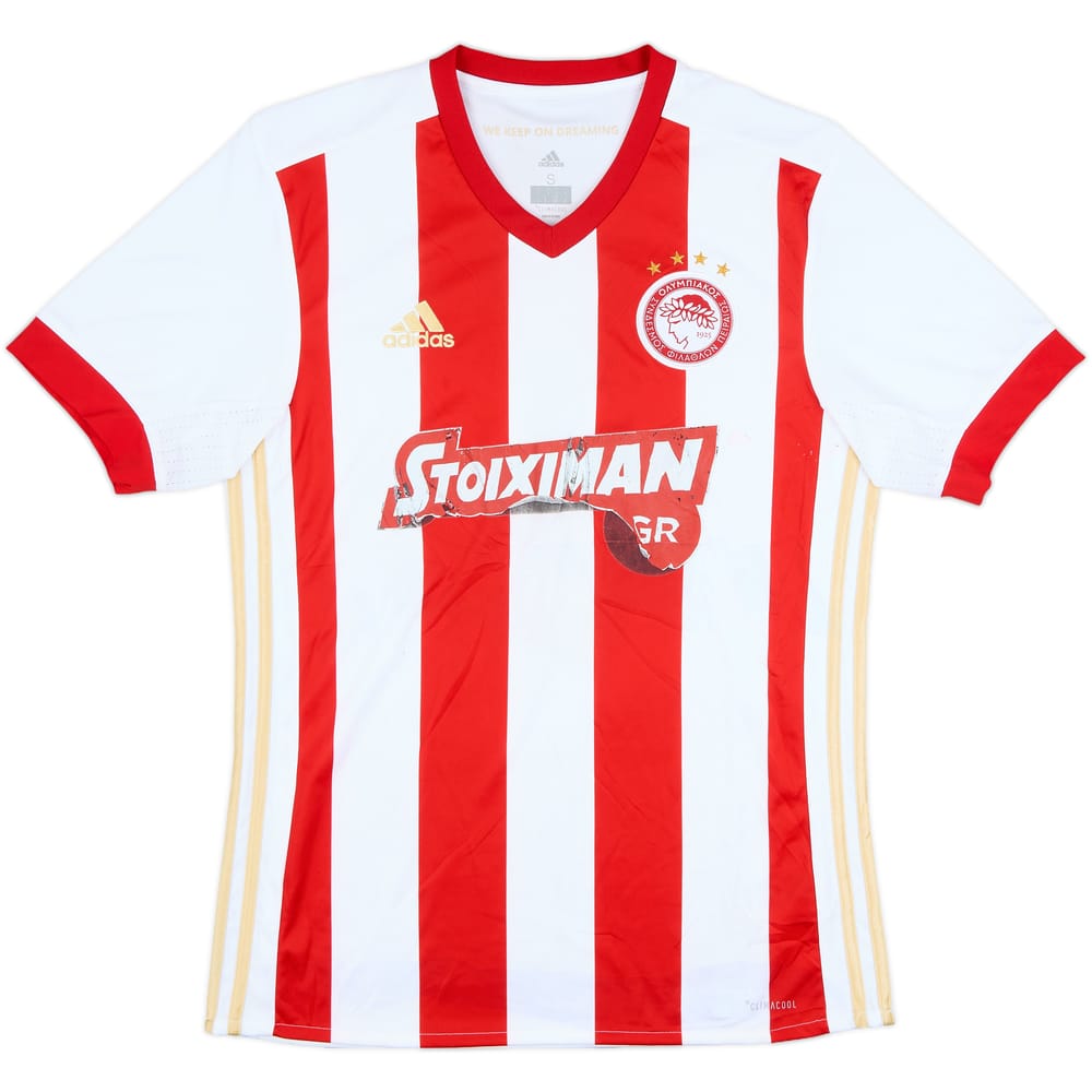 2017-18 Olympiakos Home Shirt - 4/10 - (S)