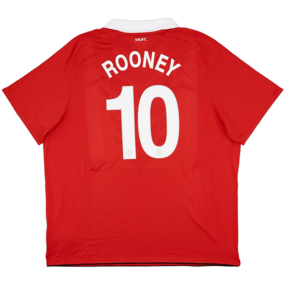 2010-11 Manchester United Home Shirt Rooney #10 - 10/10 - (3XL)
