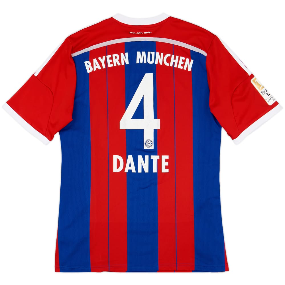 2014-15 Bayern Munich Home Shirt Dante #4 - 7/10 - (L)
