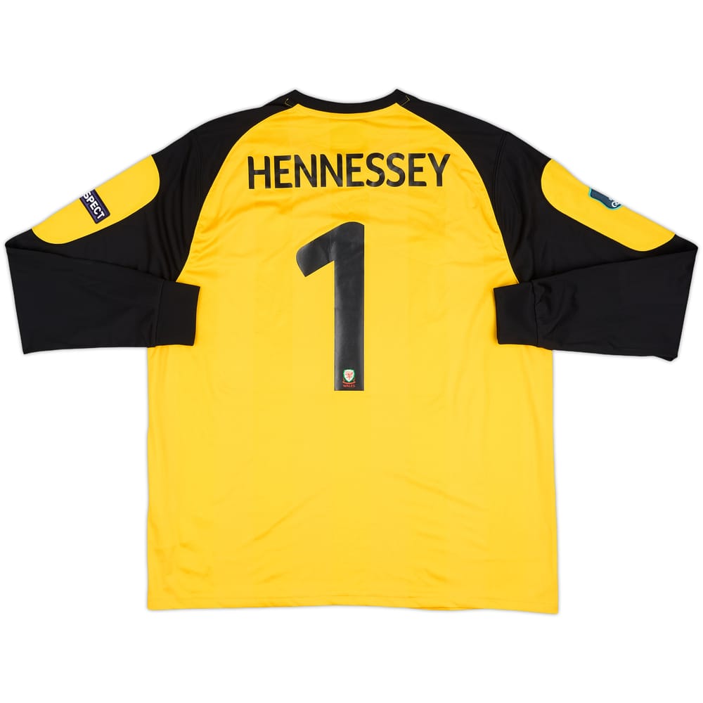 2010-11 Wales Match Issue GK Shirt Hennessey #1