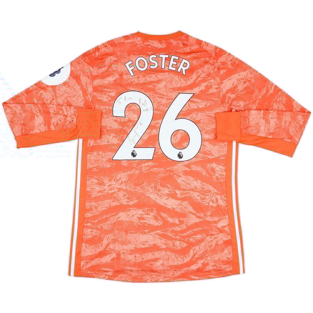 2019-20 Watford Match Issue Signed GK Shirt Foster #26