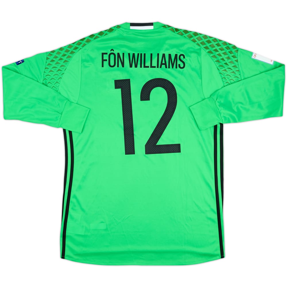 2016 Wales Match Issue GK Shirt Fon Williams #12