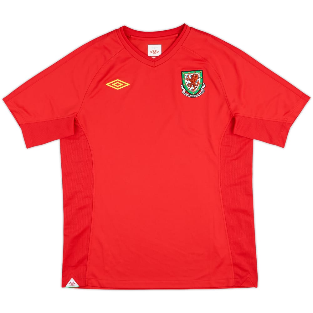 2010-11 Wales Player Issue Home Shirt Davies - 9/10 - (M)