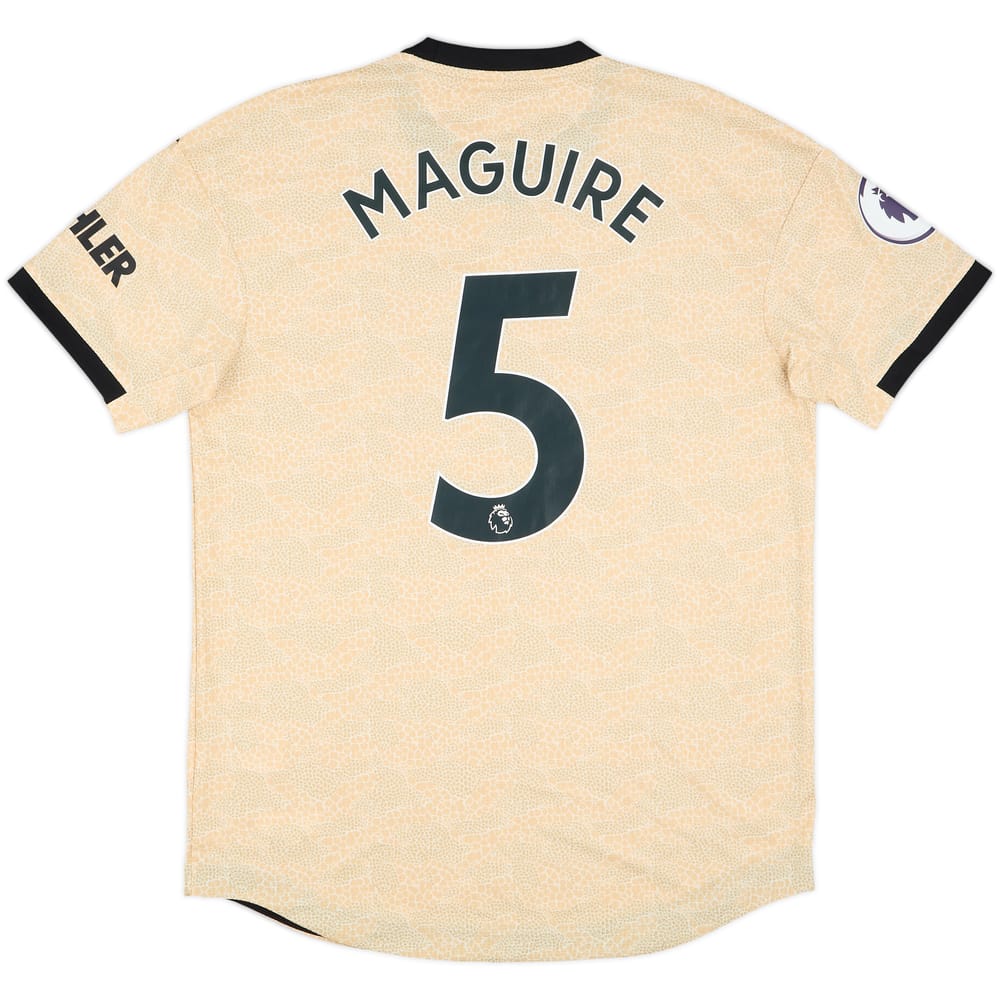 2019-20 Manchester United Match Issue Away Shirt Maguire #5