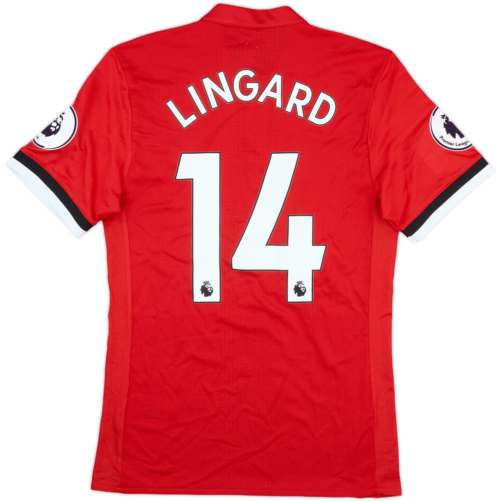 2017-18 Manchester United Match Issue Home Shirt Lingard #14